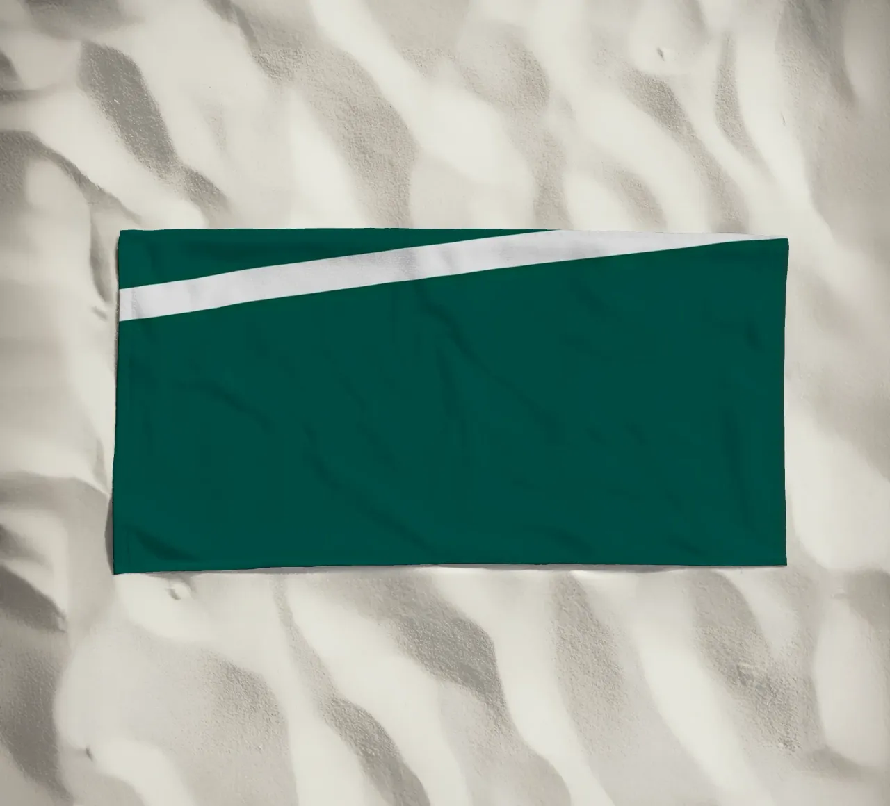 Linee bianche minimaliste telo mare da MODERN NUANCE