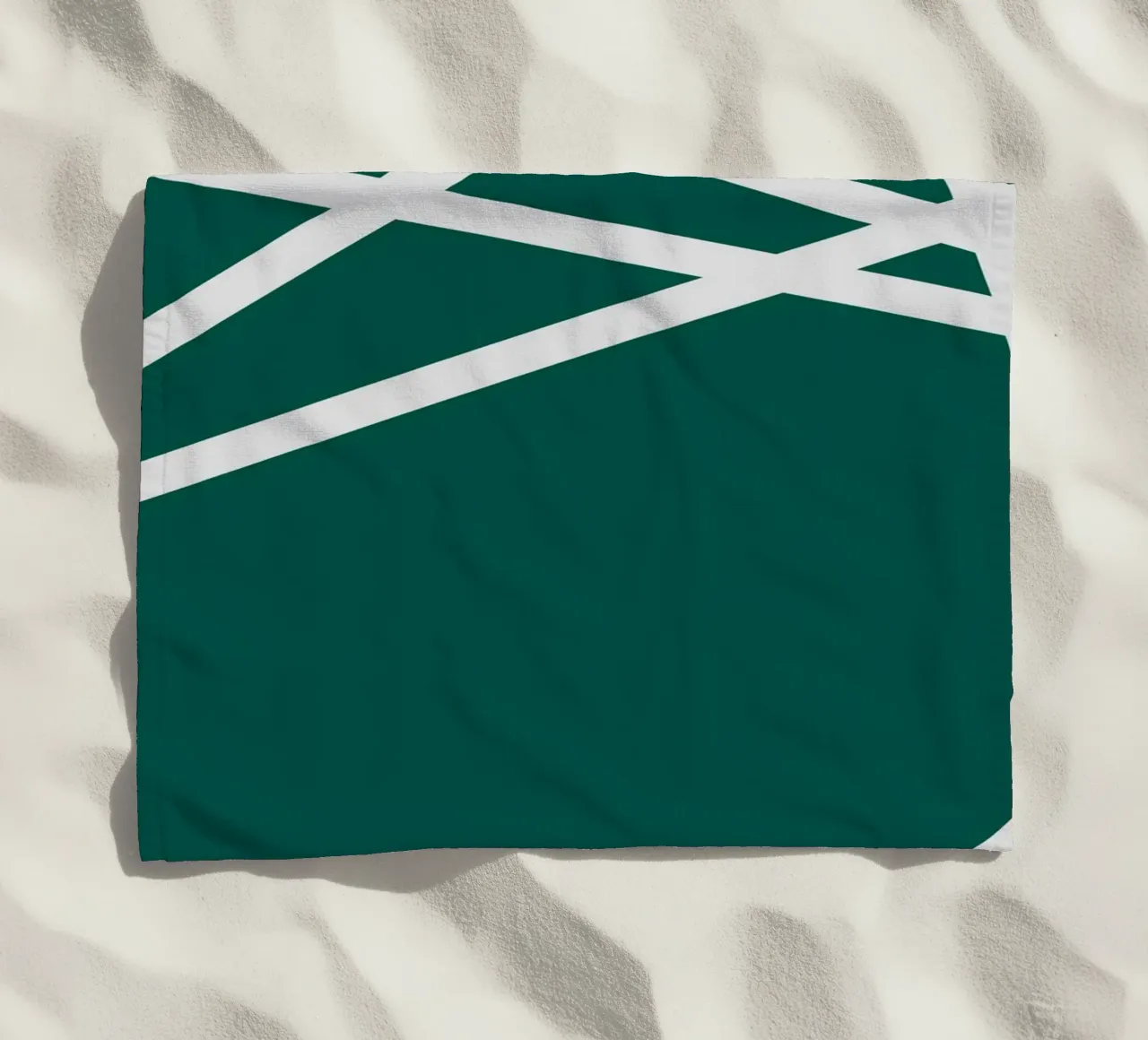 Linee bianche minimaliste telo mare da MODERN NUANCE