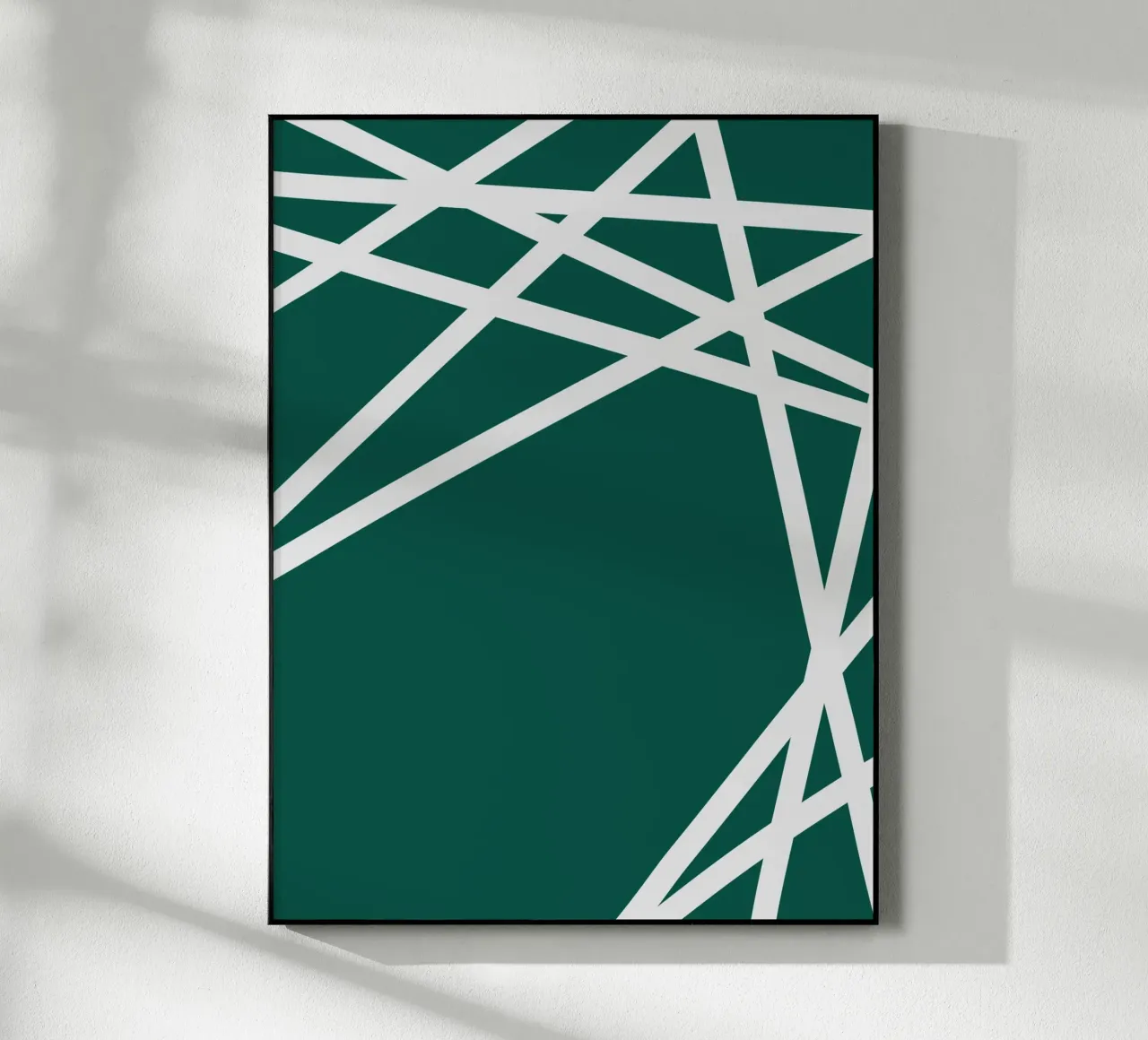 Linee bianche minimaliste plexiglass da MODERN NUANCE