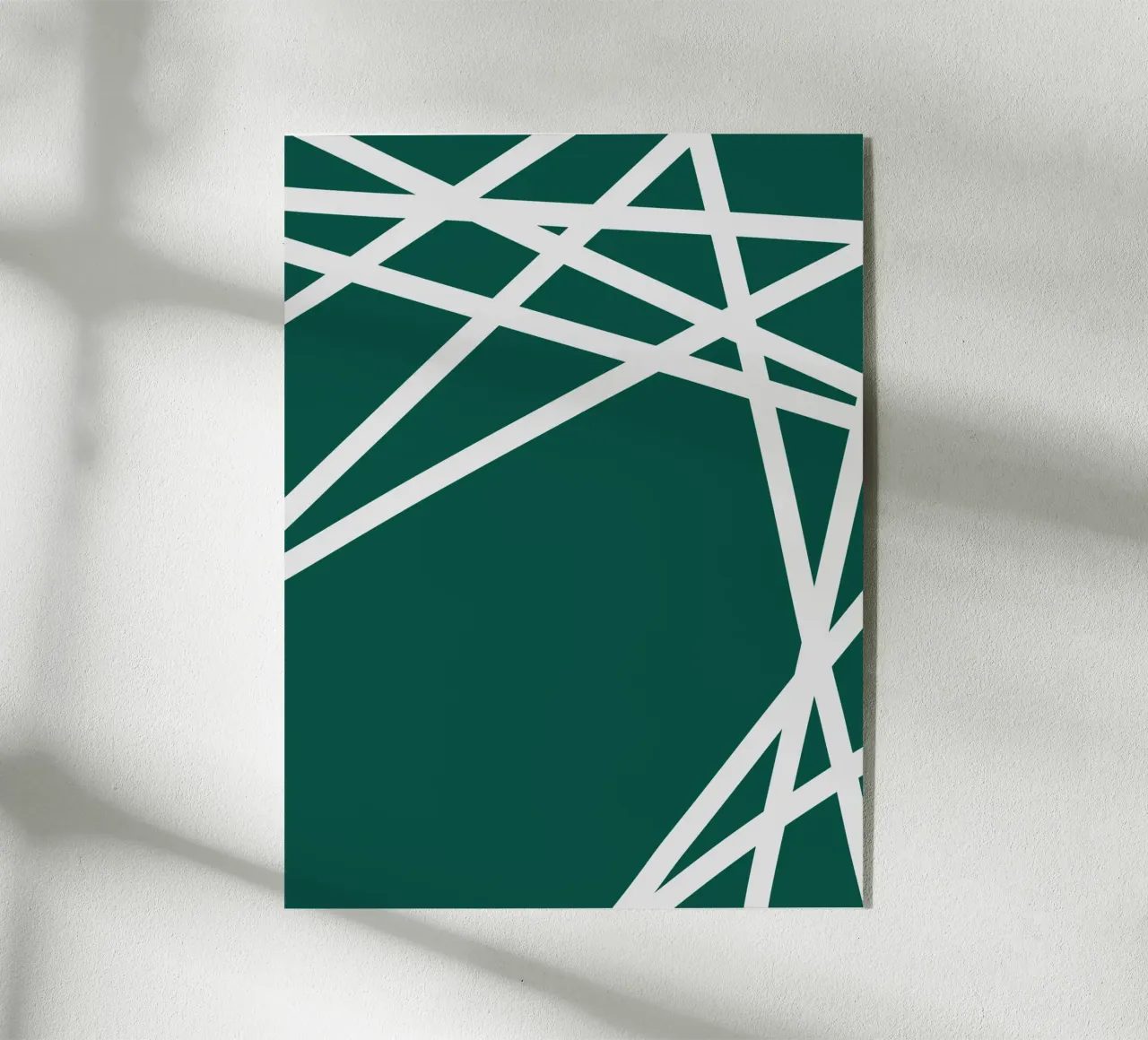 Linee bianche minimaliste plexiglass da MODERN NUANCE