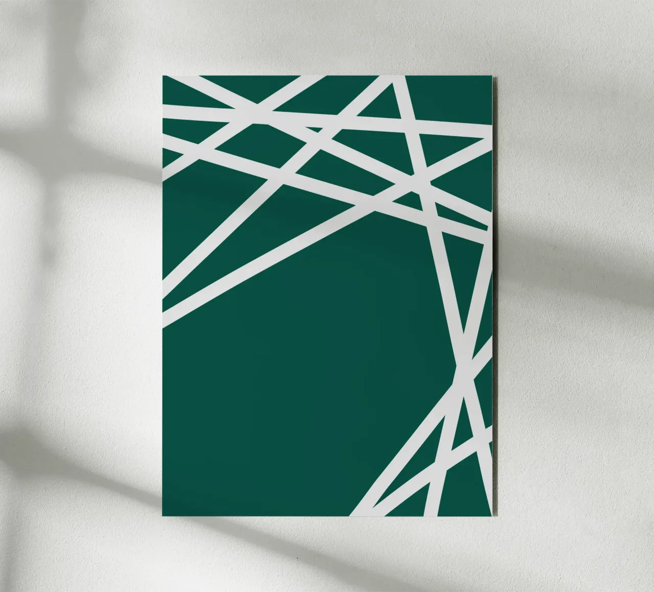 Linee bianche minimaliste alluminio dibond da MODERN NUANCE