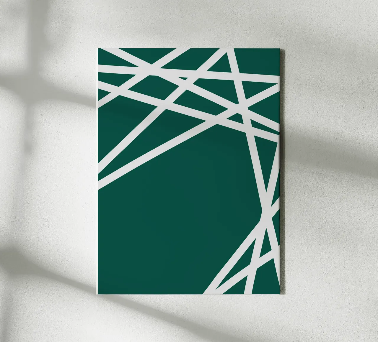 Linee bianche minimaliste tela da MODERN NUANCE