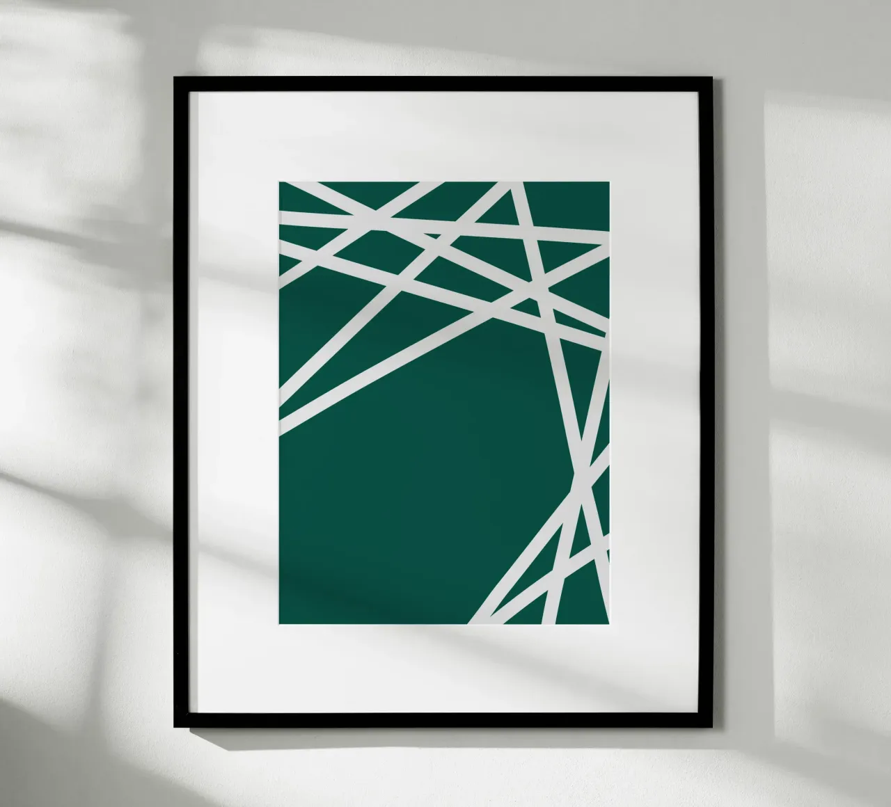 Linee bianche minimaliste poster da MODERN NUANCE