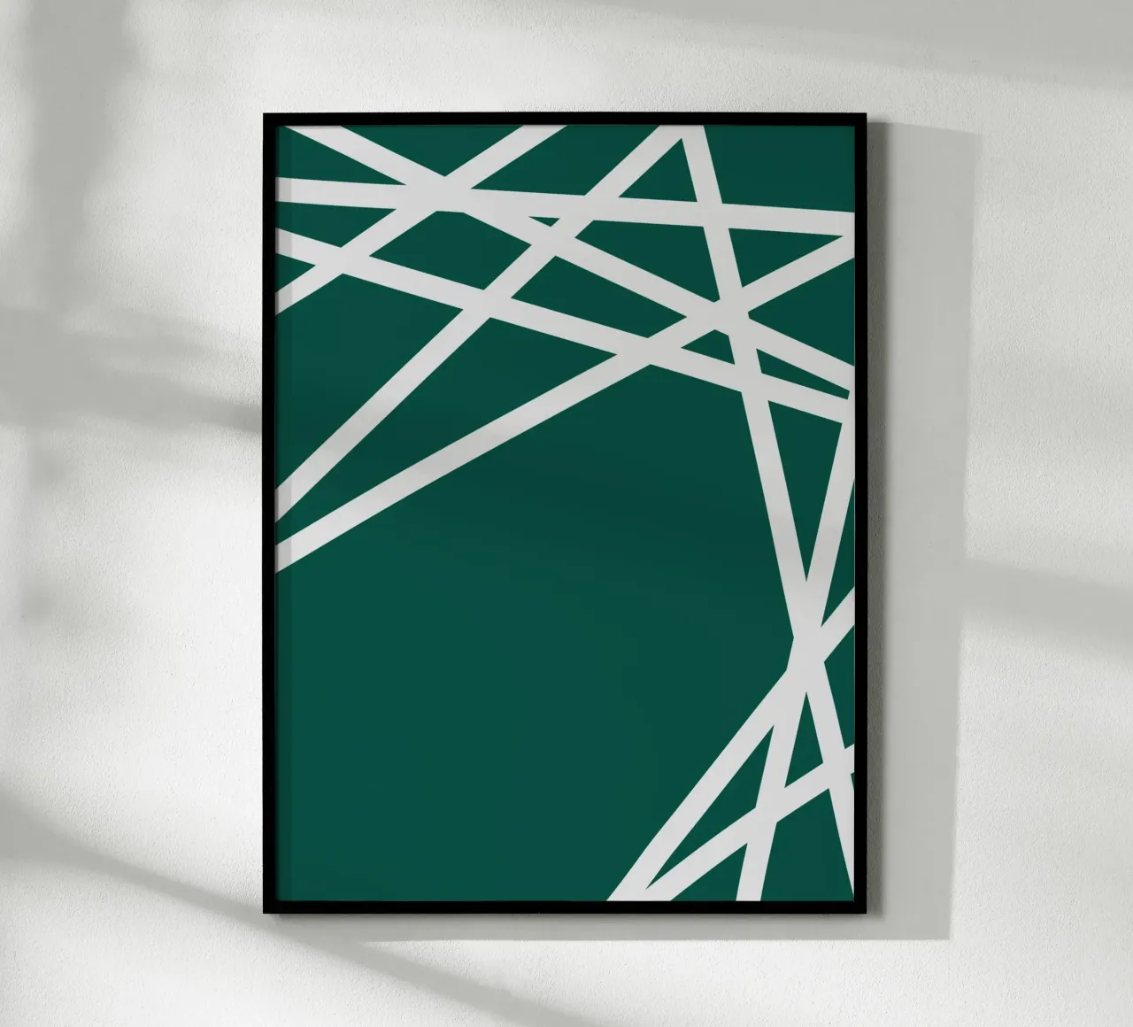 Linee bianche minimaliste poster da MODERN NUANCE