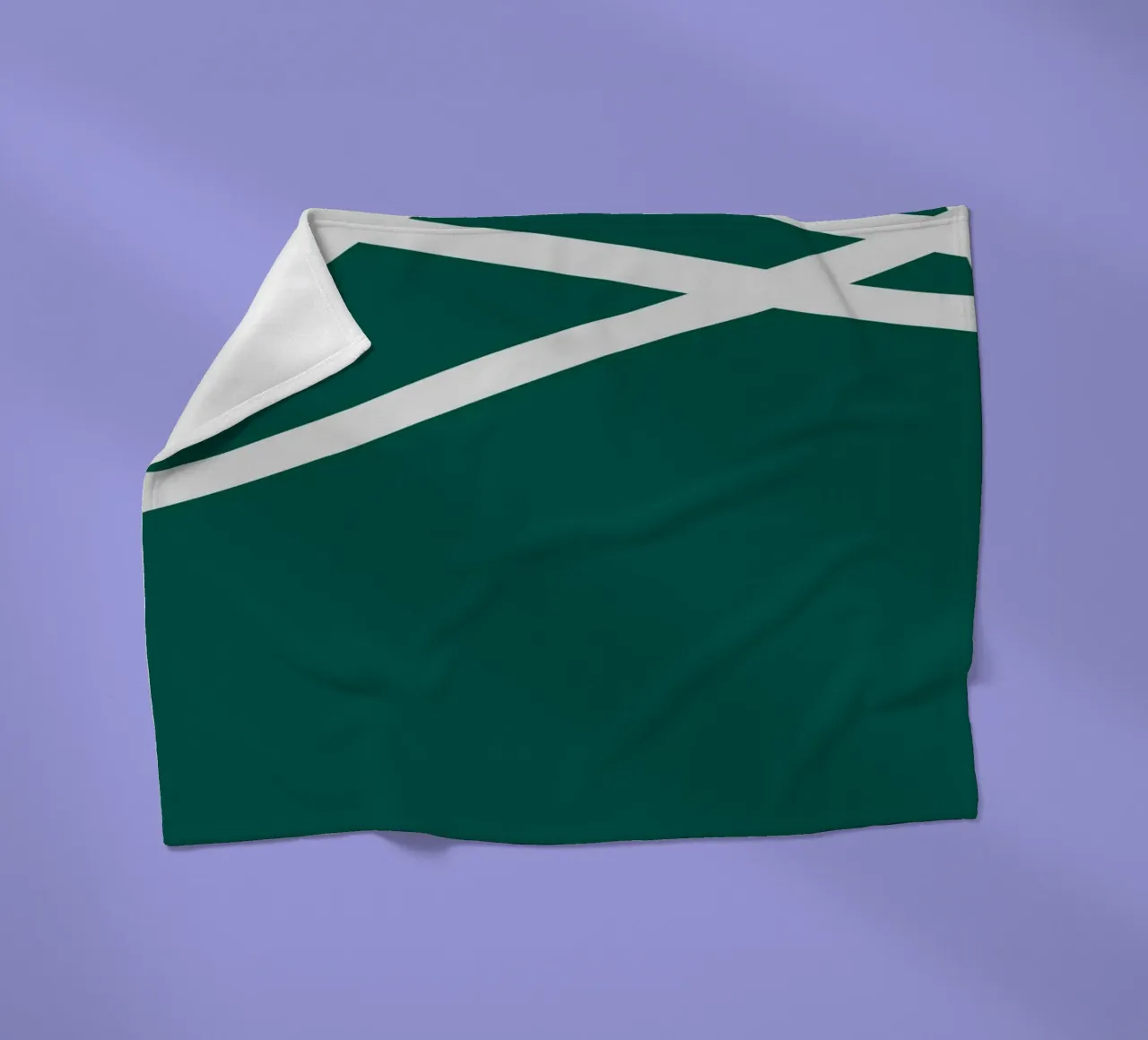 Linee bianche minimaliste coperta in pile da MODERN NUANCE