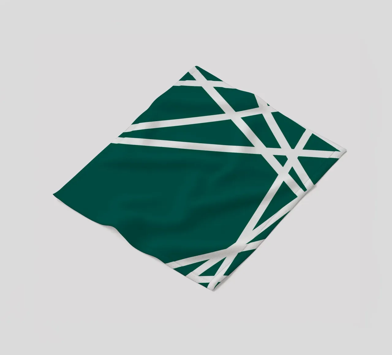 Linee bianche minimaliste coperta in pile da MODERN NUANCE