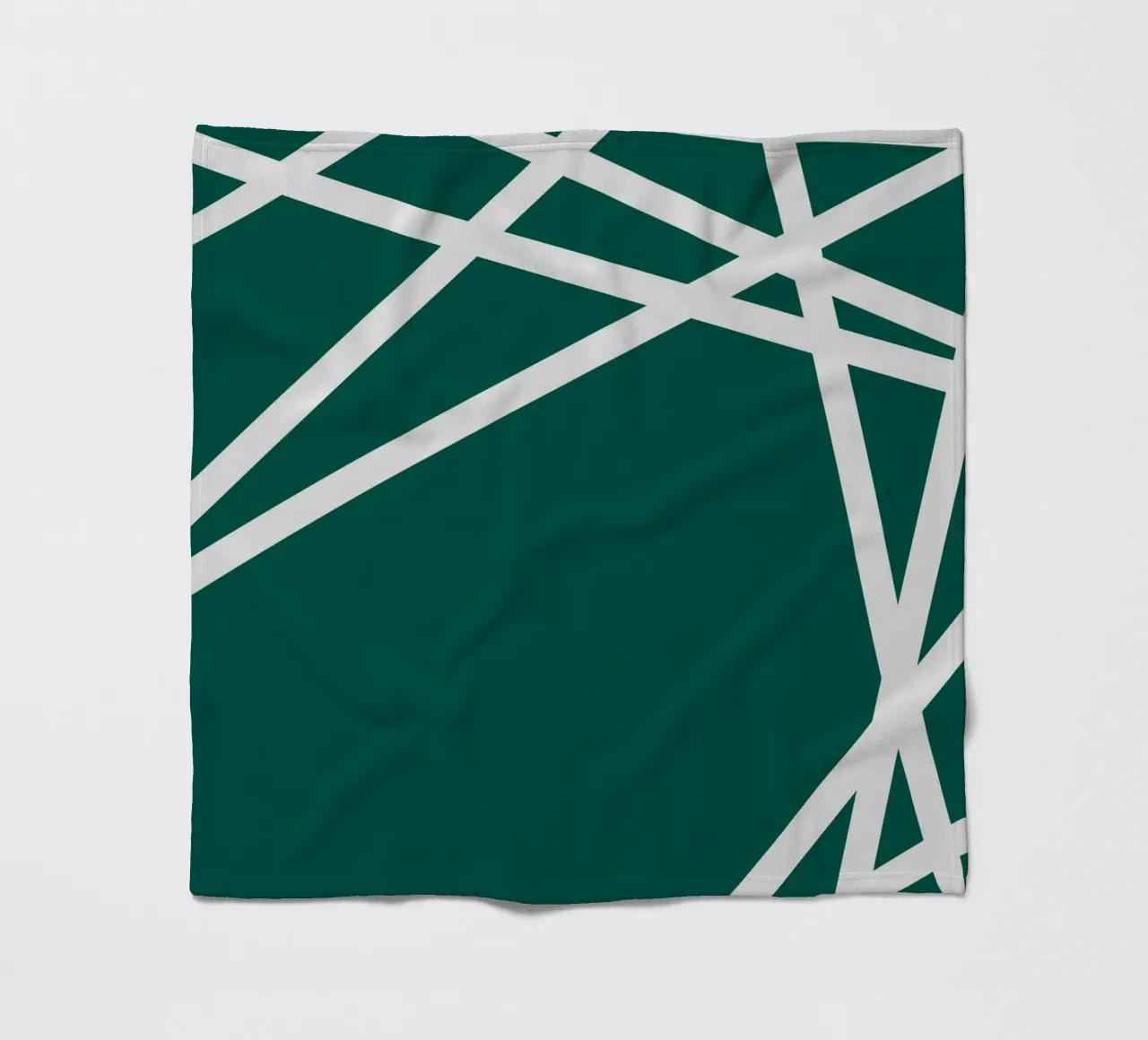 Linee bianche minimaliste coperta in pile da MODERN NUANCE