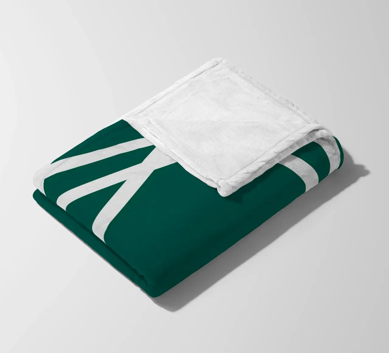 Linee bianche minimaliste coperta in pile da MODERN NUANCE