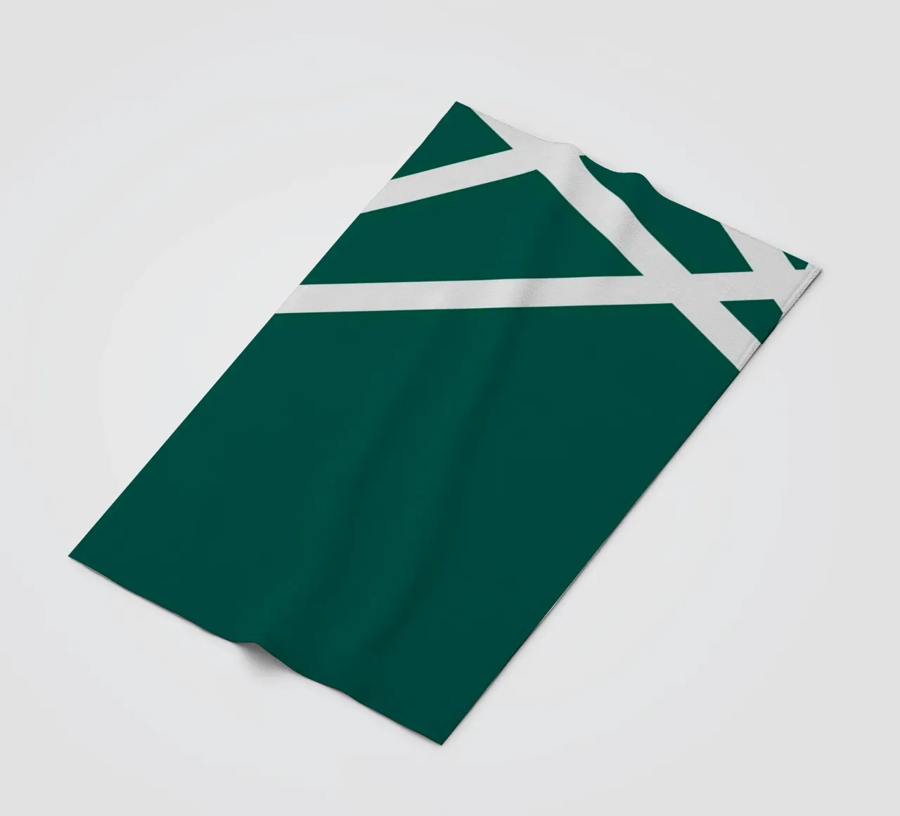 Linee bianche minimaliste coperta in pile da MODERN NUANCE