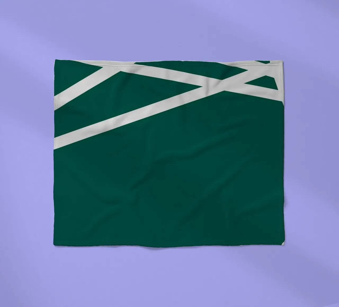 Linee bianche minimaliste coperta in pile da MODERN NUANCE