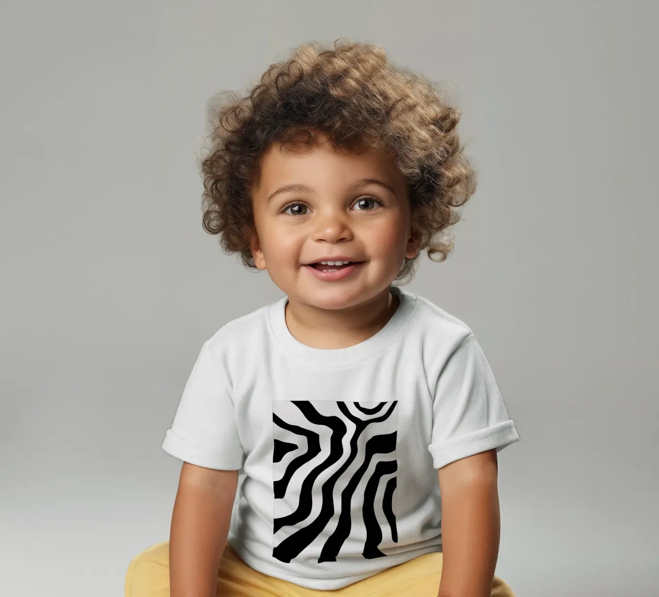 Bianco e nero minimalista maglietta neonato da MODERN NUANCE
