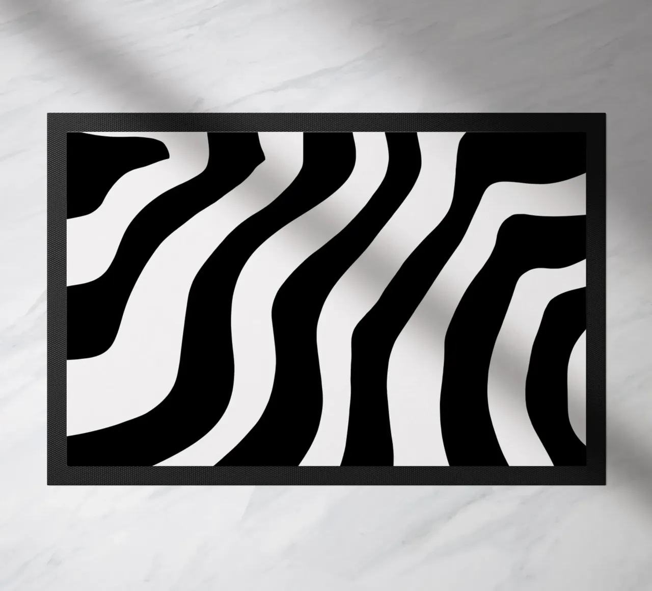 Bianco e nero minimalista zerbino da MODERN NUANCE