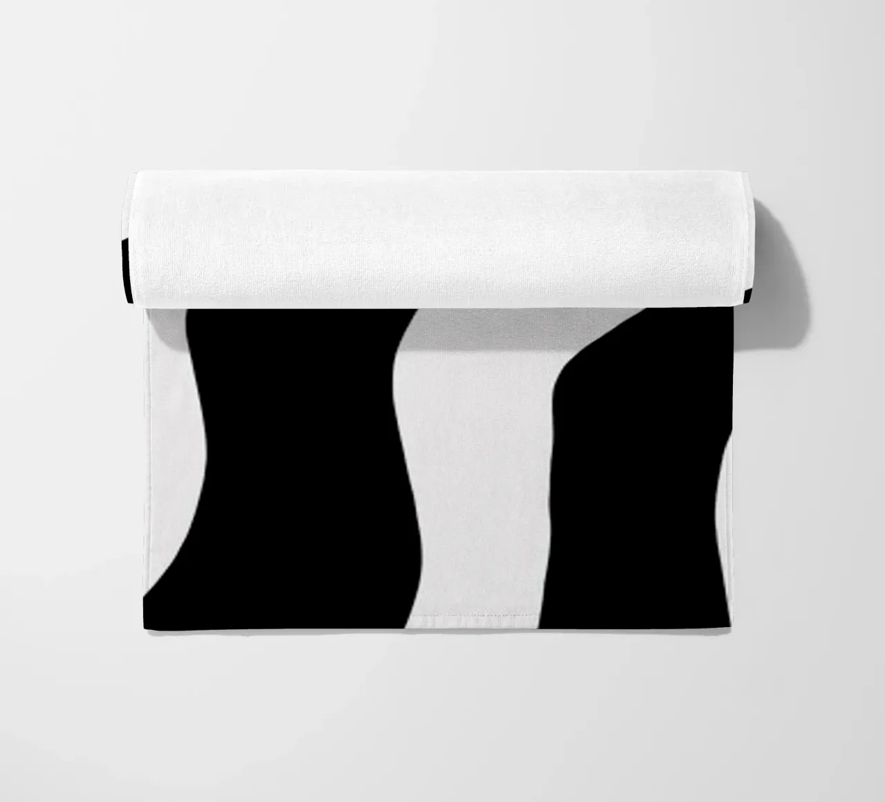 Bianco e nero minimalista telo mare da MODERN NUANCE