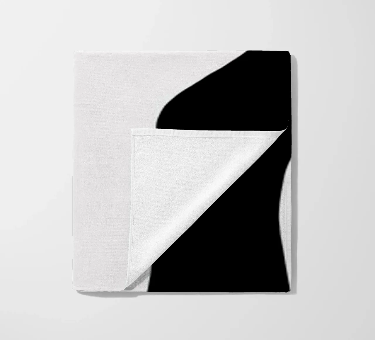 Bianco e nero minimalista telo mare da MODERN NUANCE