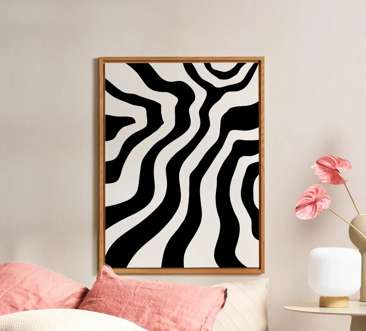 Bianco e nero minimalista alluminio dibond da MODERN NUANCE