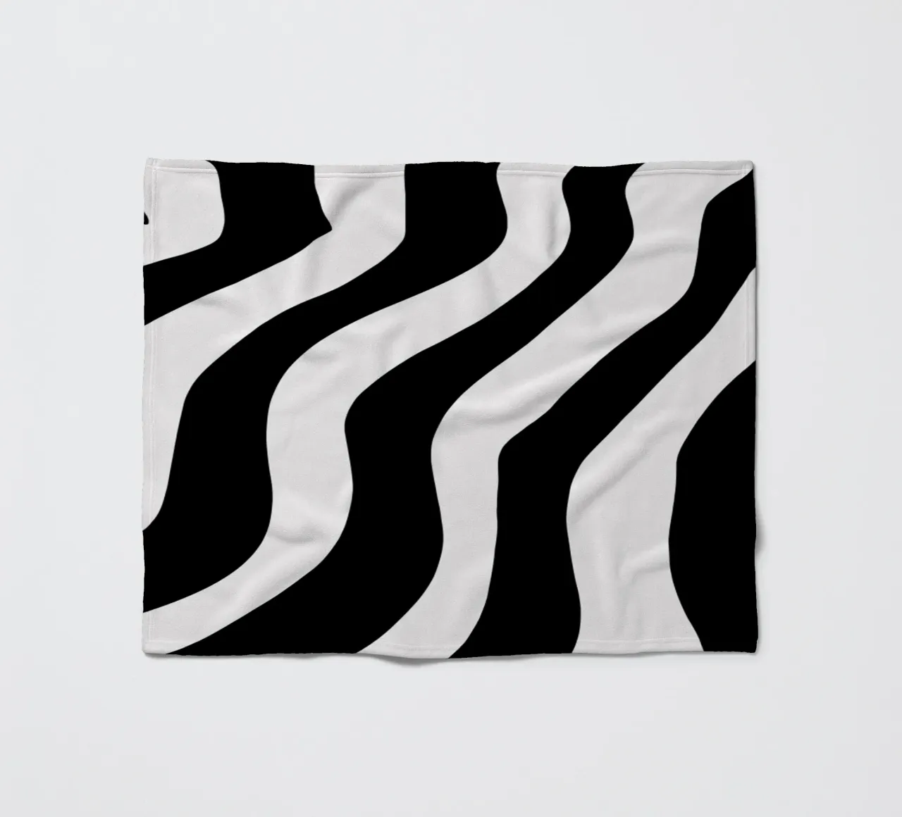 Bianco e nero minimalista coperta in pile da MODERN NUANCE
