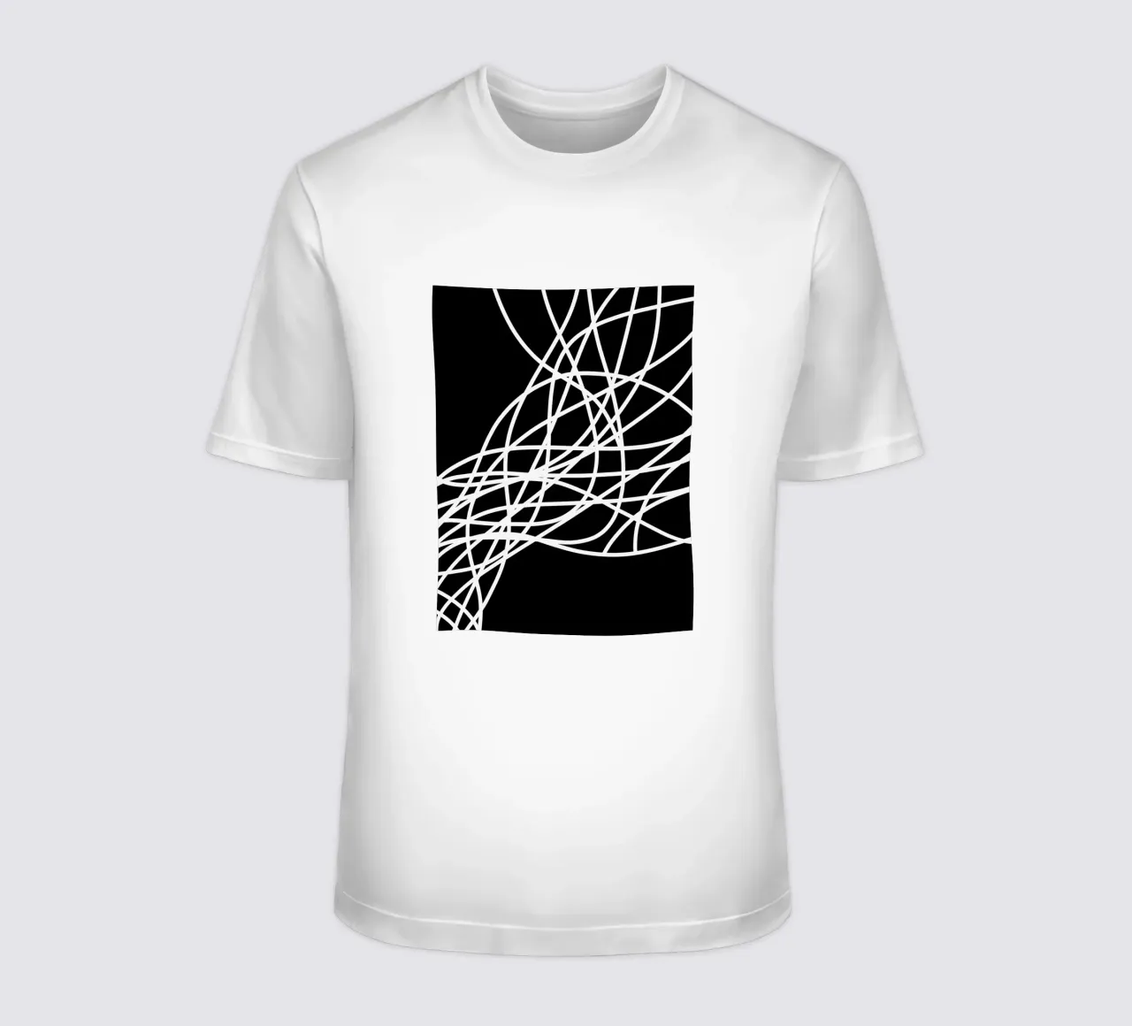 Linee bianche minimaliste t-shirt da MODERN NUANCE