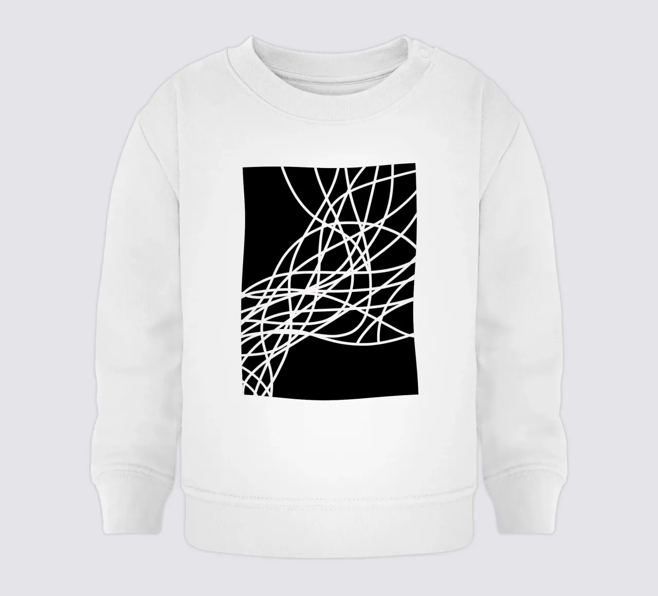 Linee bianche minimaliste felpa neonato da MODERN NUANCE