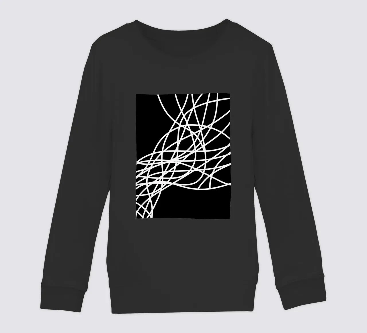 Linee bianche minimaliste felpa bambino da MODERN NUANCE