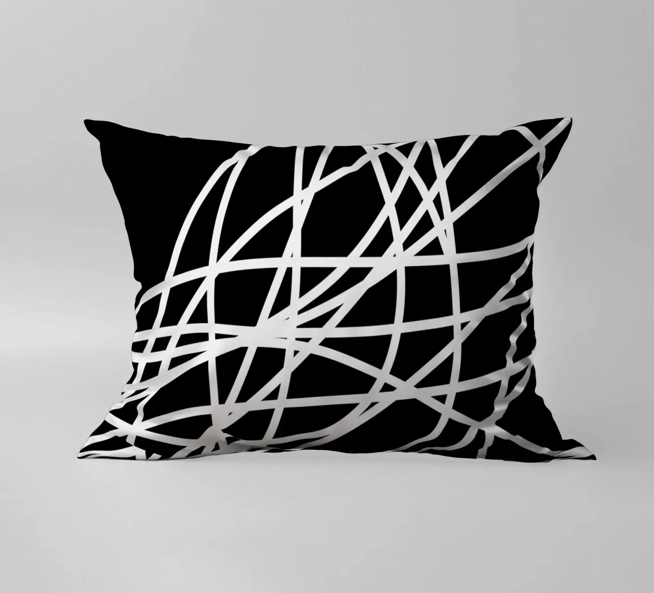 Linee bianche minimaliste cuscino da MODERN NUANCE