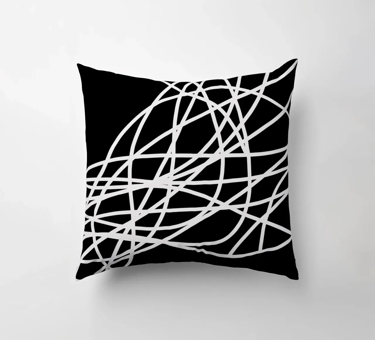 Linee bianche minimaliste cuscino da MODERN NUANCE