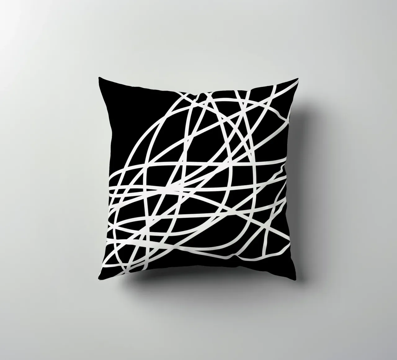 Linee bianche minimaliste cuscino da MODERN NUANCE