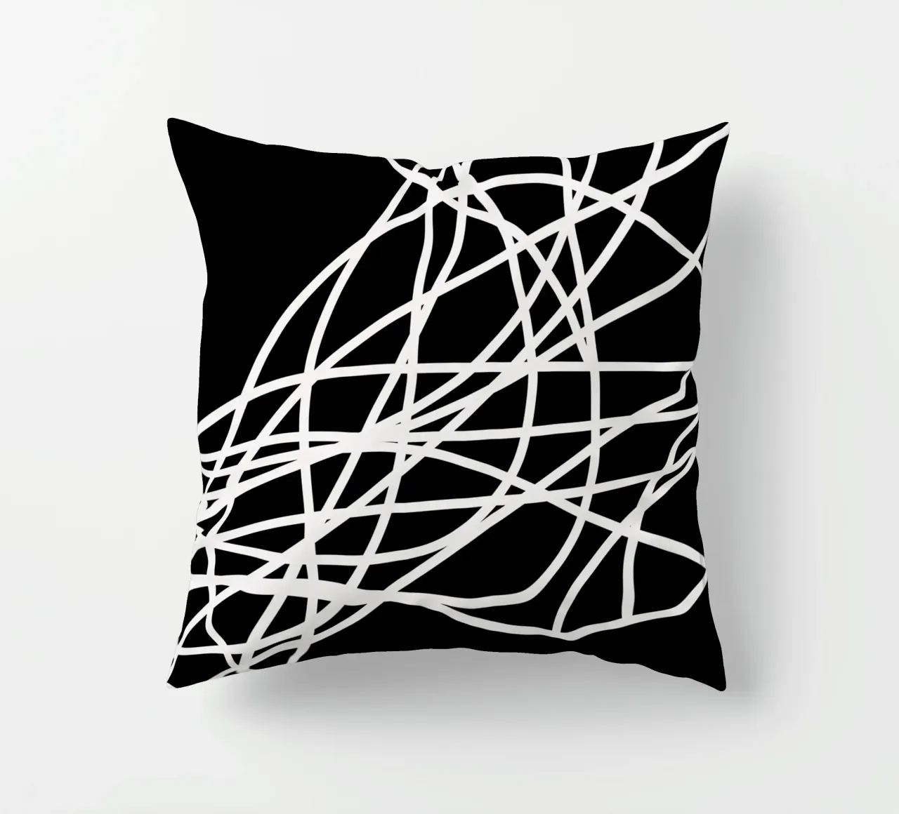 Linee bianche minimaliste cuscino da MODERN NUANCE