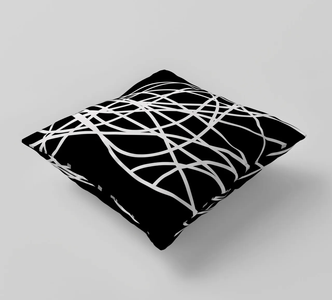 Linee bianche minimaliste cuscino da MODERN NUANCE