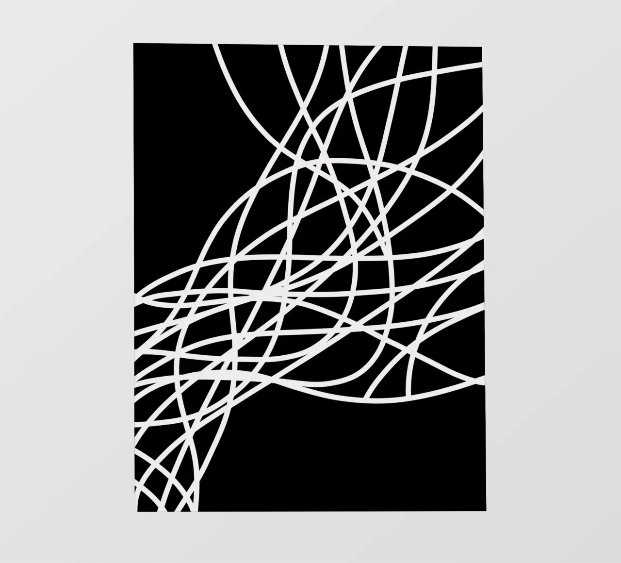 Linee bianche minimaliste telo in pvc da MODERN NUANCE