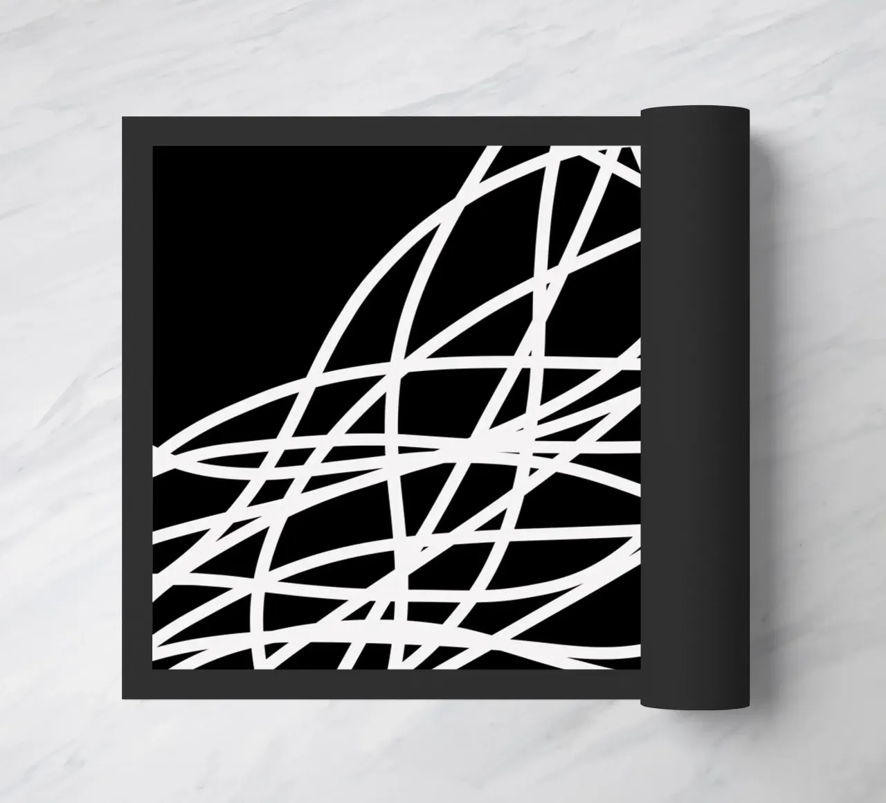 Linee bianche minimaliste zerbino da MODERN NUANCE