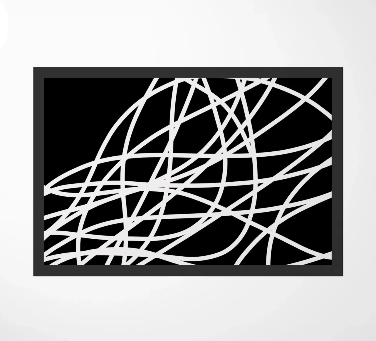 Linee bianche minimaliste zerbino da MODERN NUANCE