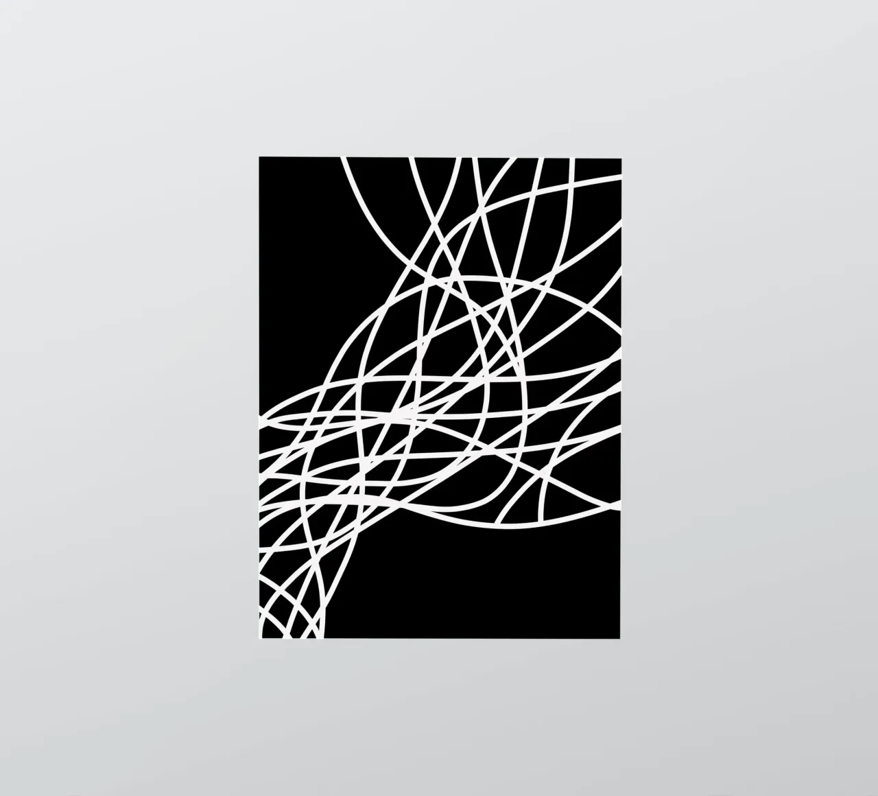 Linee bianche minimaliste adesivo da MODERN NUANCE