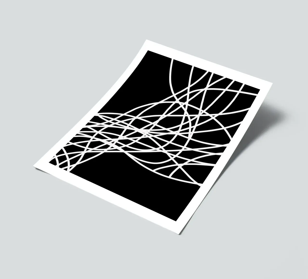 Linee bianche minimaliste foglio adesivo da MODERN NUANCE