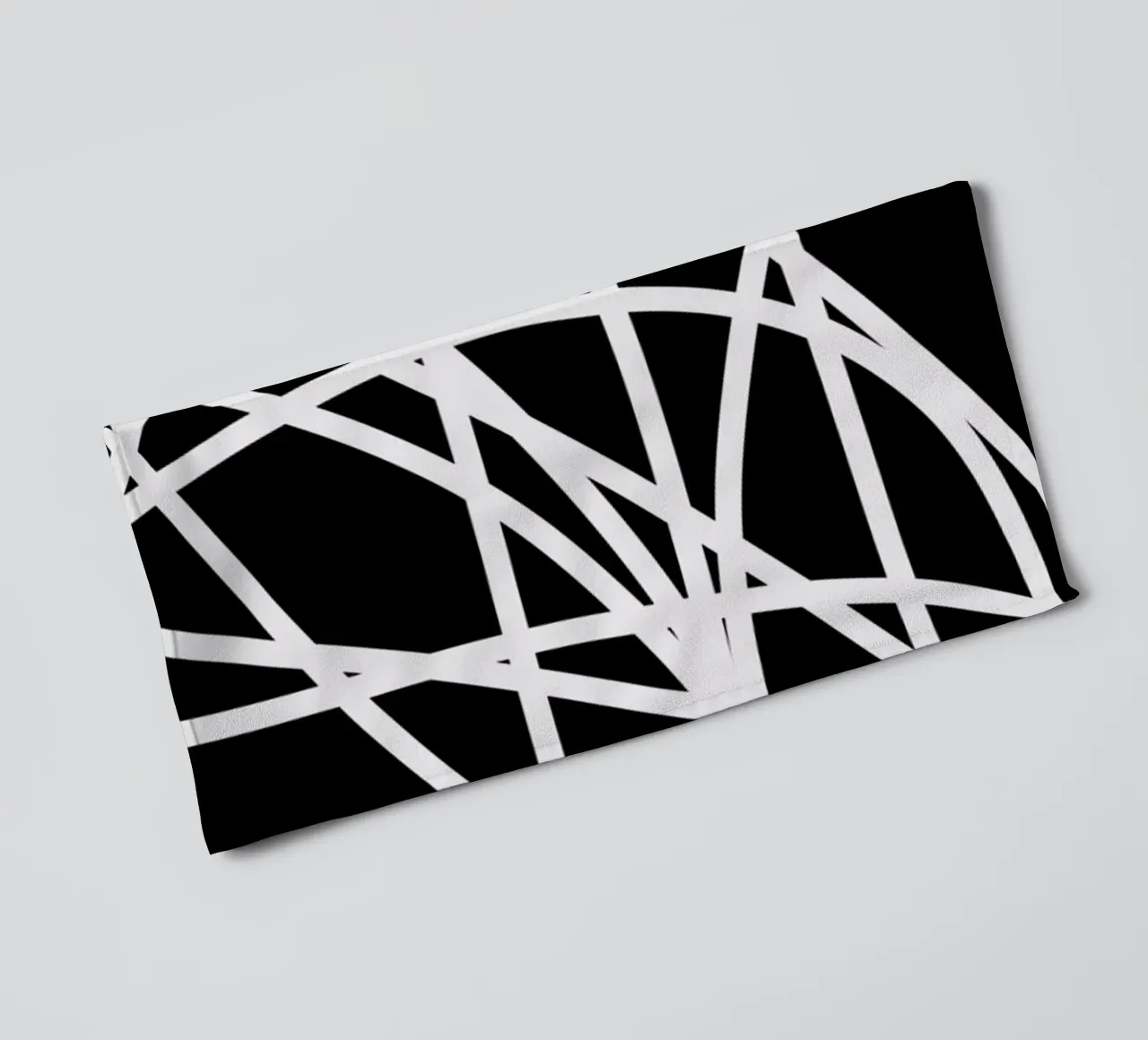 Linee bianche minimaliste asciugamano da bagno da MODERN NUANCE