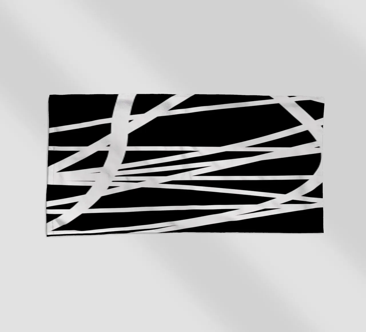 Linee bianche minimaliste telo mare da MODERN NUANCE