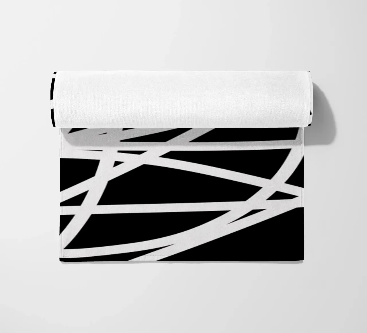 Linee bianche minimaliste telo mare da MODERN NUANCE