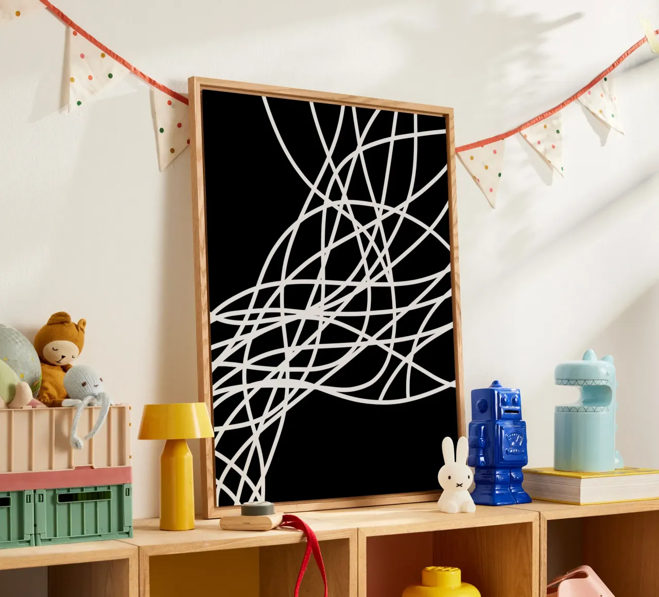 Linee bianche minimaliste plexiglass da MODERN NUANCE