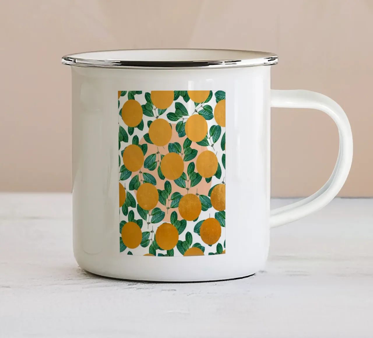 Beverly Botanico Astratto Tropicale tazza in smalto da 83oranges