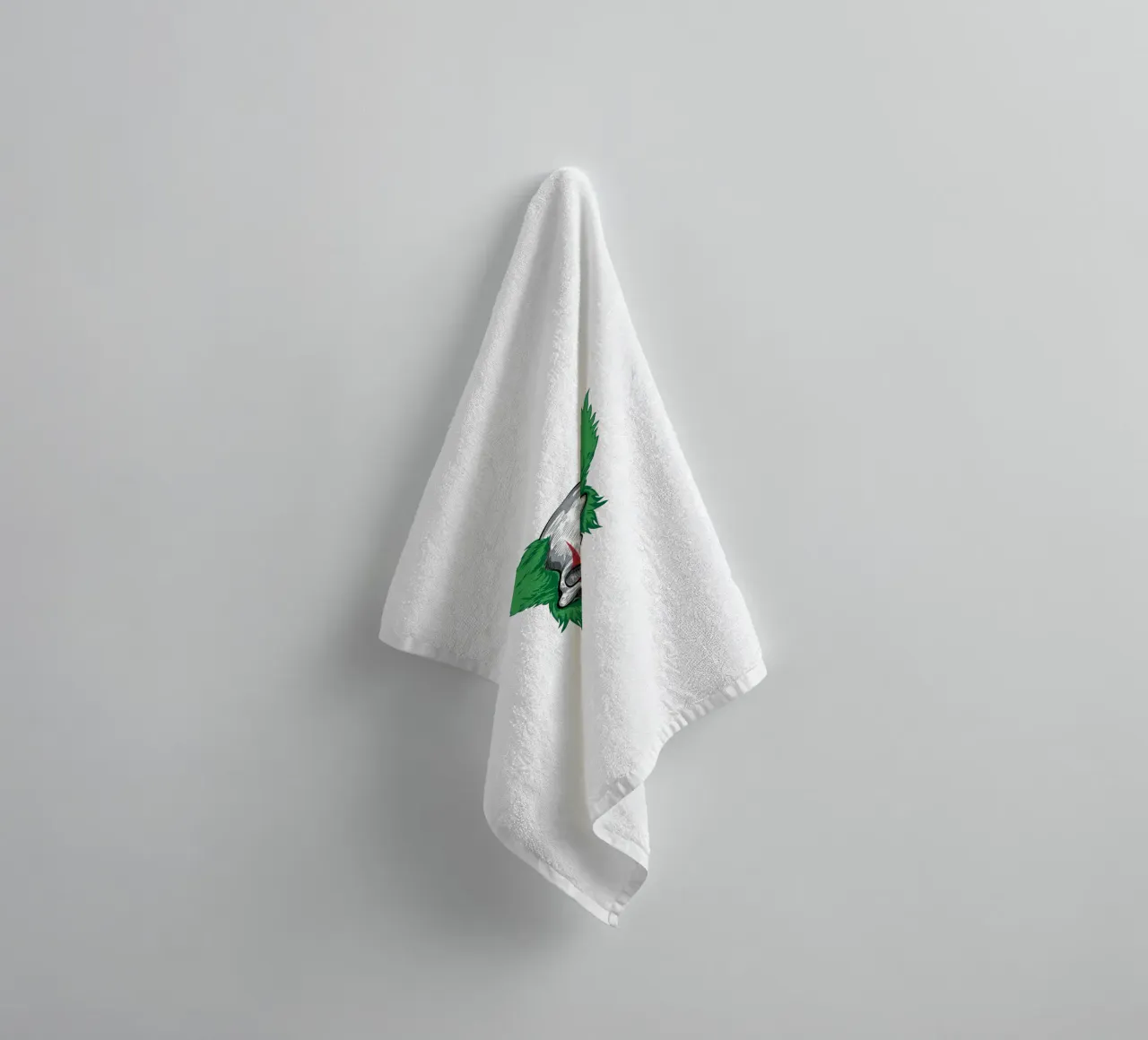 Clown Skull Face Art towel by nirwanaart
