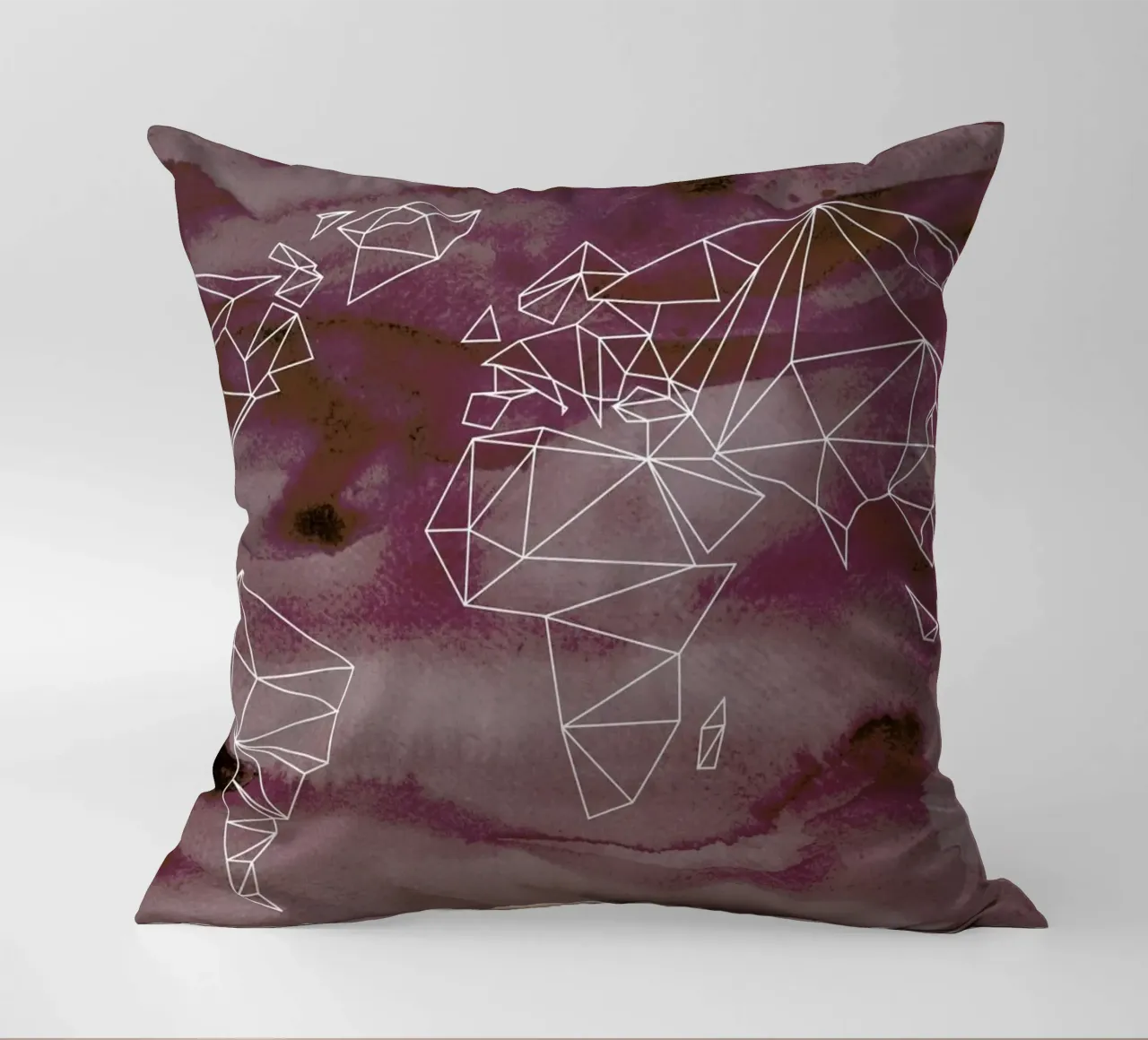 Geometrical World - Rose Aquarell cuscino da Studio Nahili