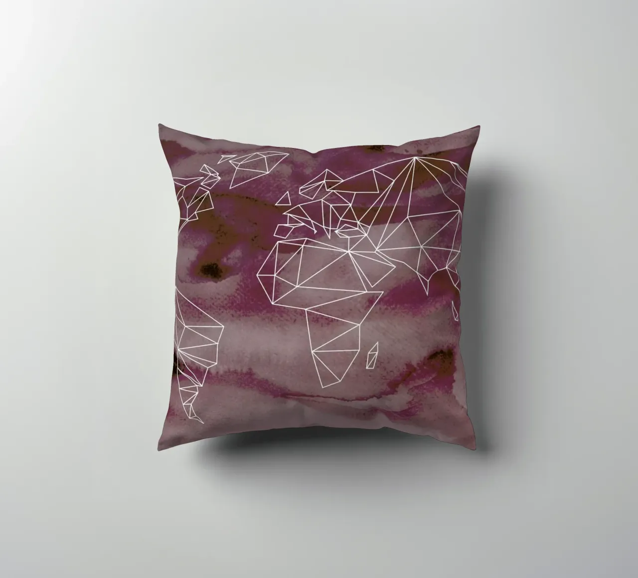 Geometrical World - Rose Aquarell cuscino da Studio Nahili