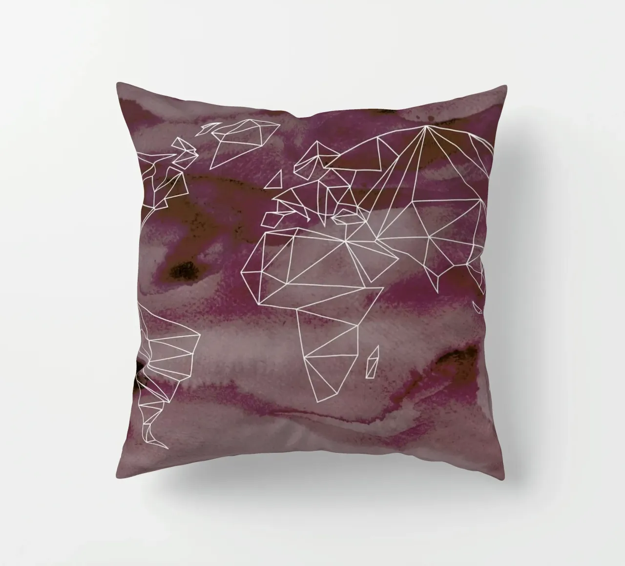 Geometrical World - Rose Aquarell cuscino da Studio Nahili