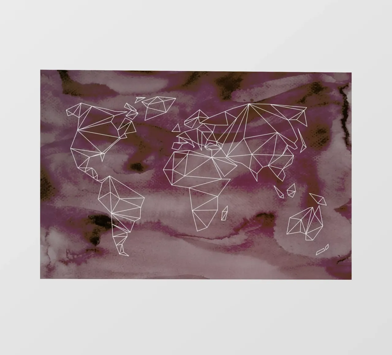 Geometrical World - Rose Aquarell pellicola backlit da Studio Nahili