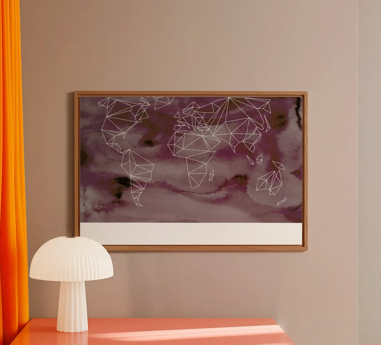 Geometrical World - Rose Aquarell pannello forex da Studio Nahili