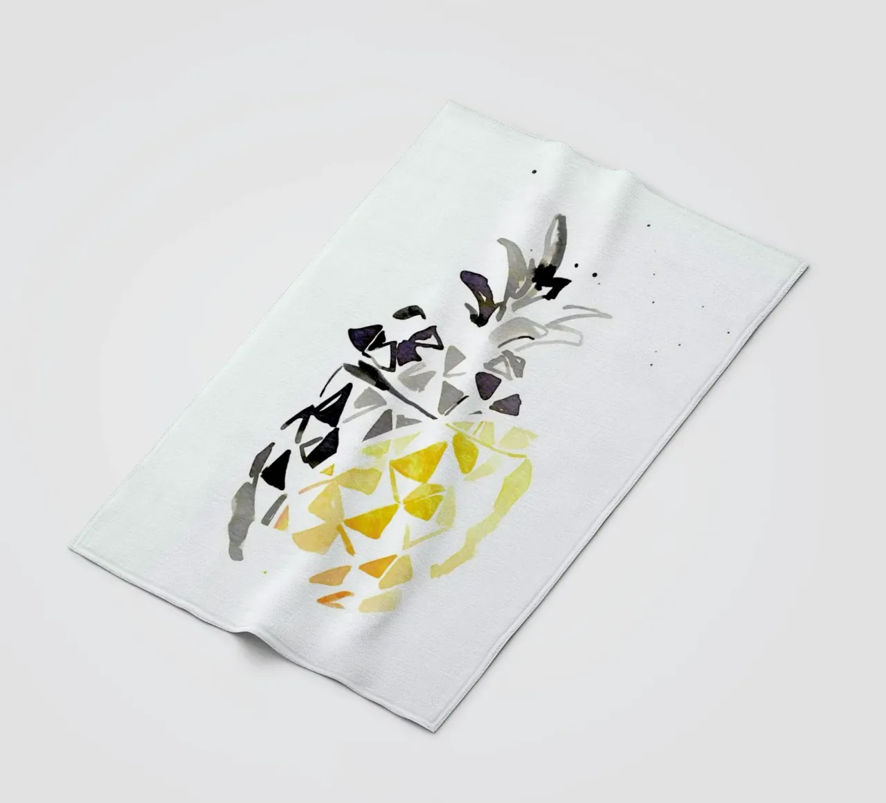 Ananas fleece blanket by Ekaterina Koroleva