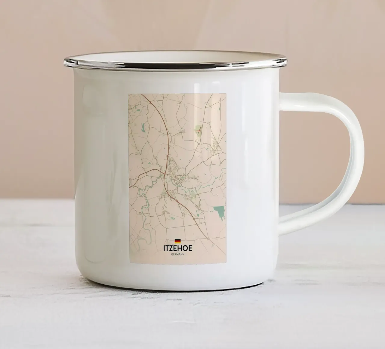 Itzehoe DE tazza in smalto da Jacob W MICKELSON