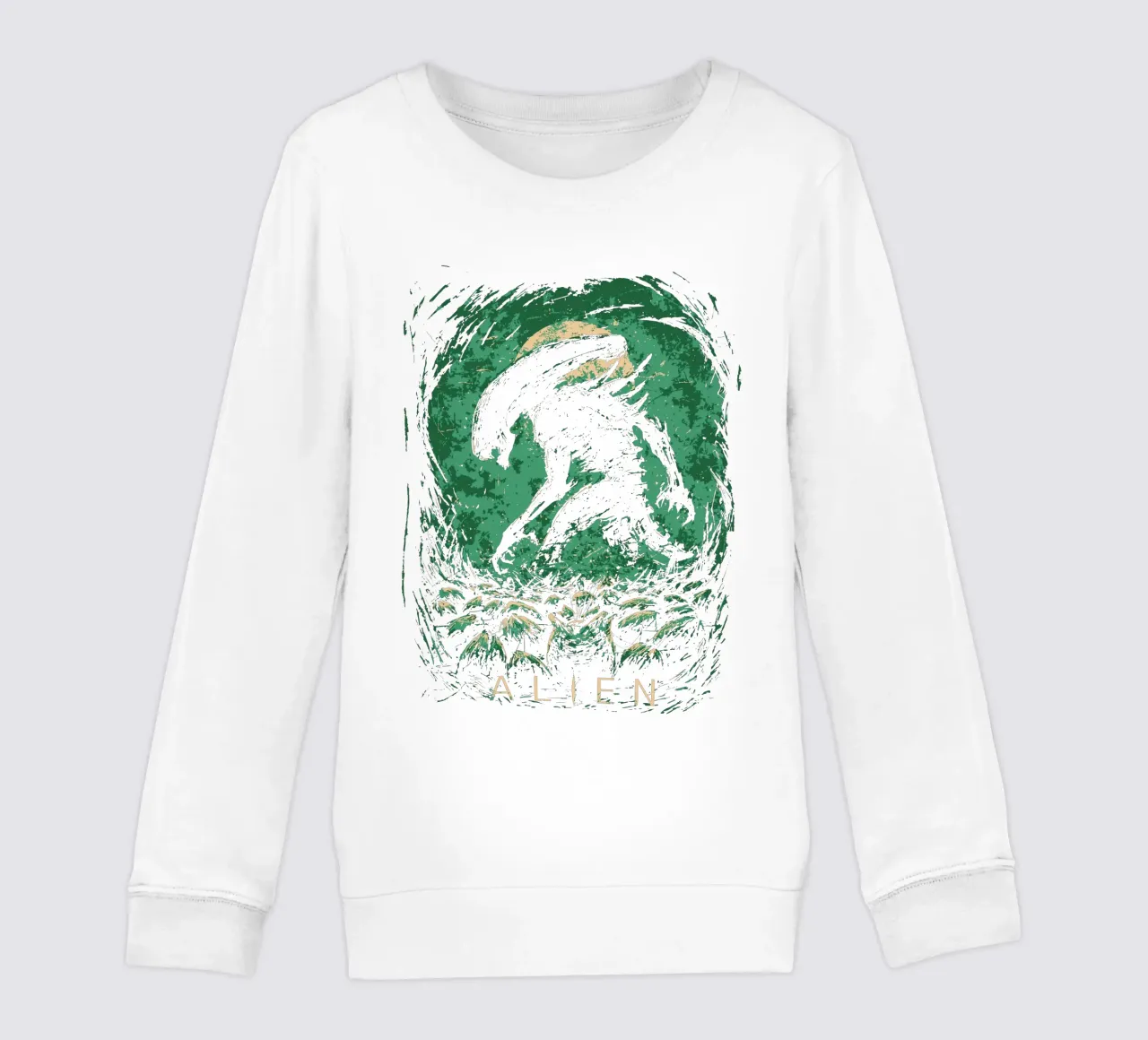 Design artistico alieno felpa bambino da nirwanaart