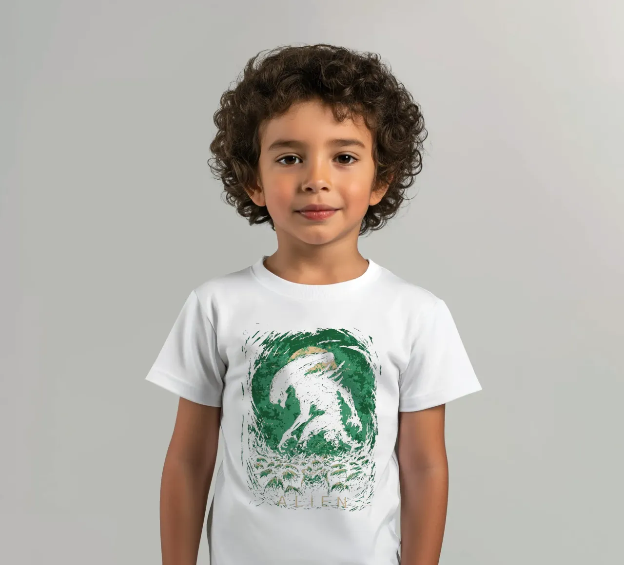 Alien Art Design kids t-shirt by nirwanaart