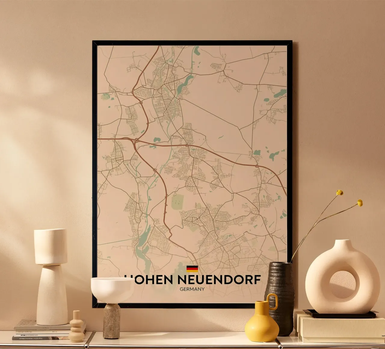 Hohen Neuendorf DE poster avec cadre en aluminium de Jacob W MICKELSON