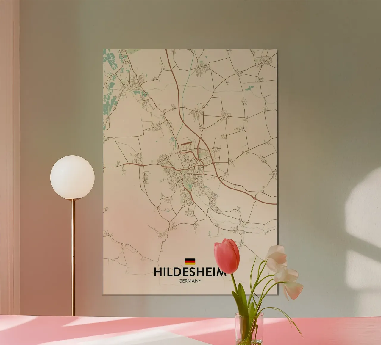Hildesheim DE poster con telaio in plastica da Jacob W MICKELSON